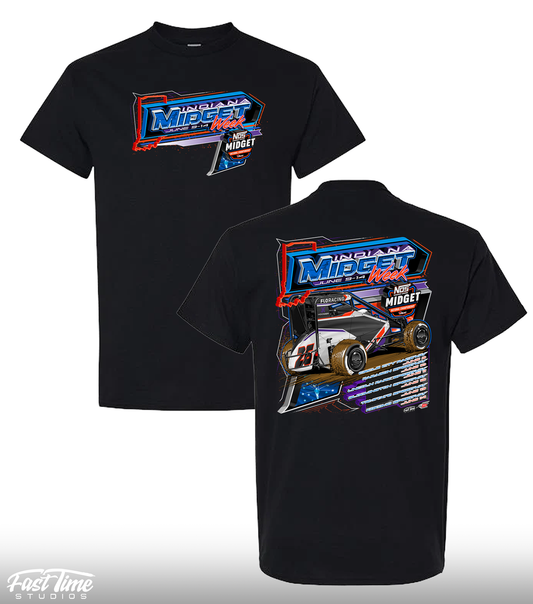 Indiana Midget Week '26 Tee - Black