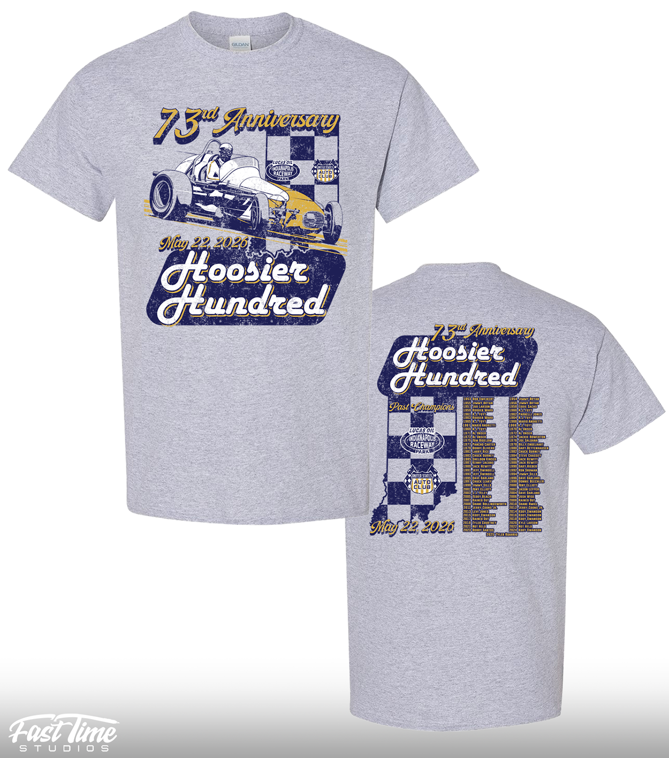 Hoosier Hundred '26 Tee - Grey