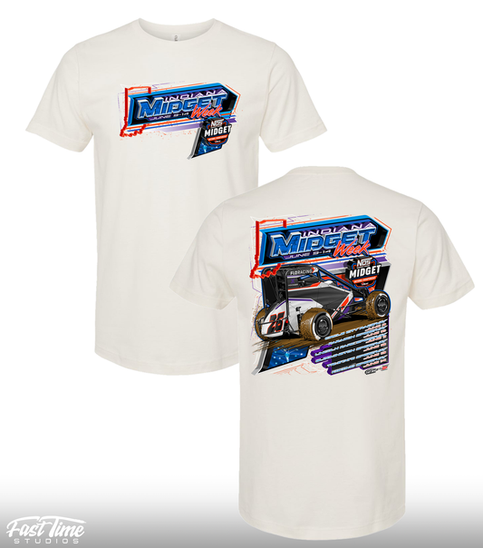 Indiana Midget Week '26 Tee - Vintage White
