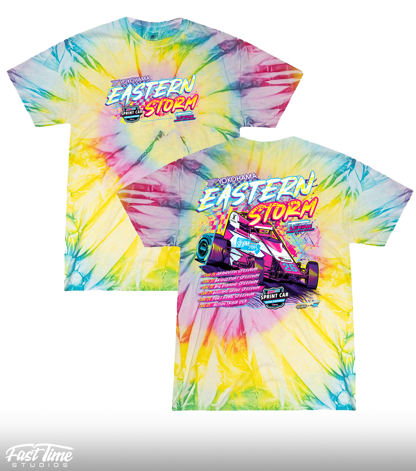 Eastern Storm '26 Tee - Lollipop Tie Dye