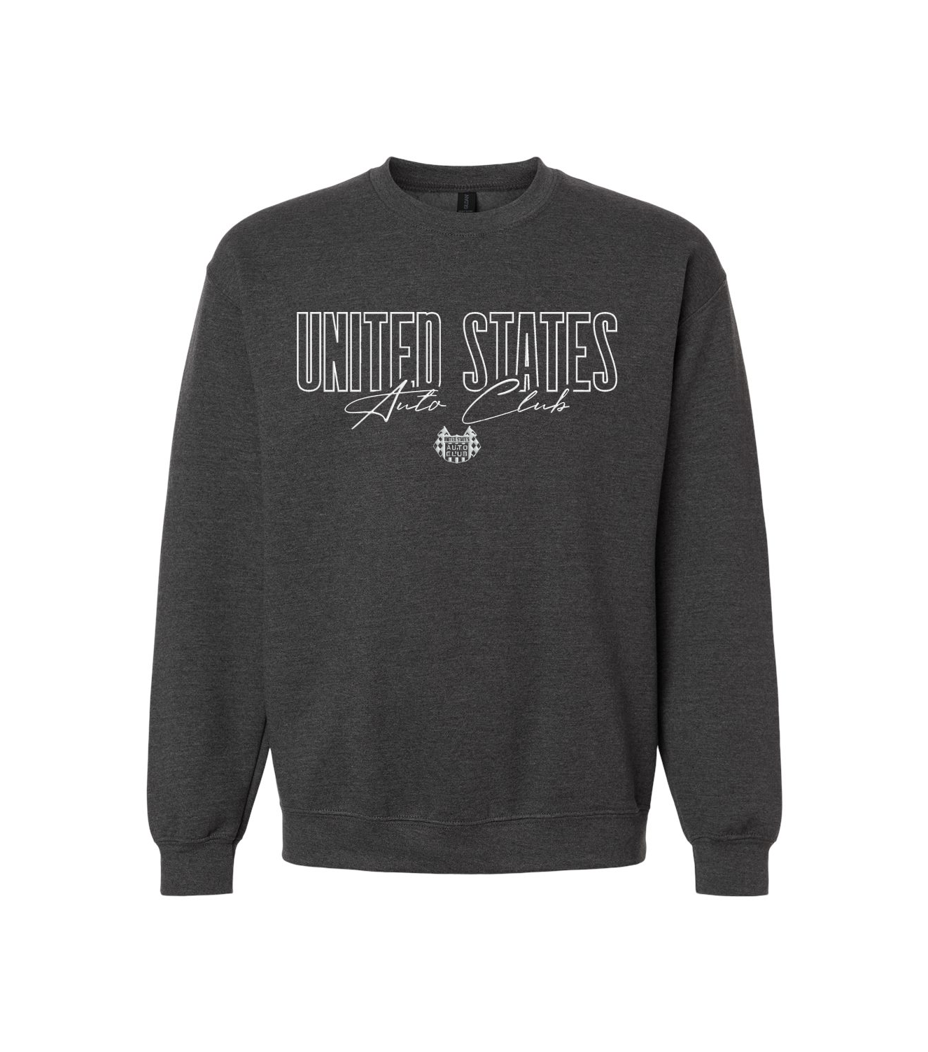 United States Auto Club Crewneck - Fan Charcoal Heather