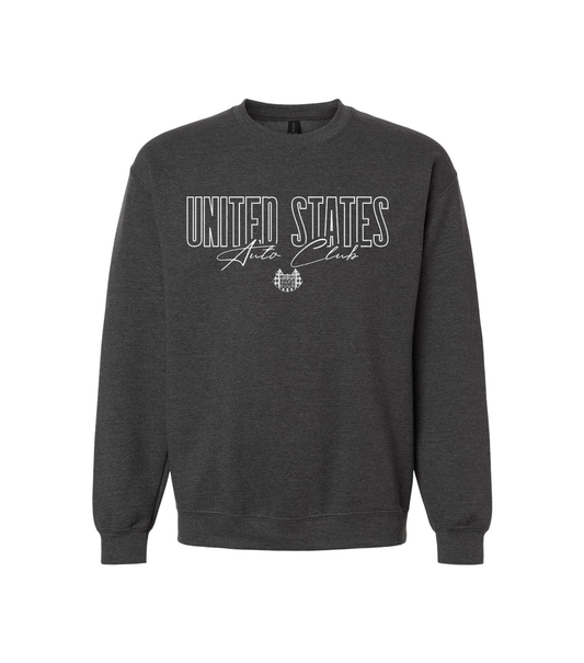 United States Auto Club Crewneck - Fan Charcoal Heather