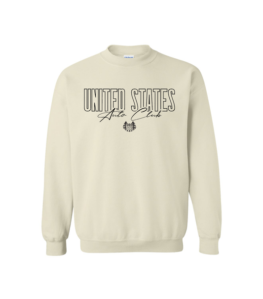 United States Auto Club Crewneck - Sand