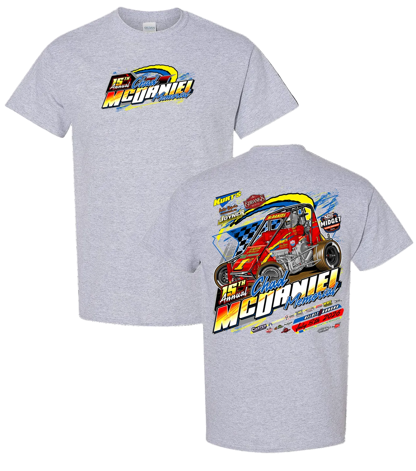Chad McDaniel Memorial '26 Tee - Sport Grey