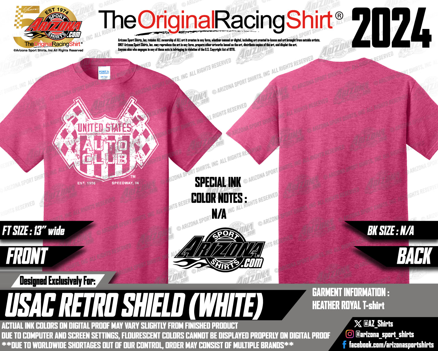 Retro Shield Shirt - Heather Sangria – USACGear.com