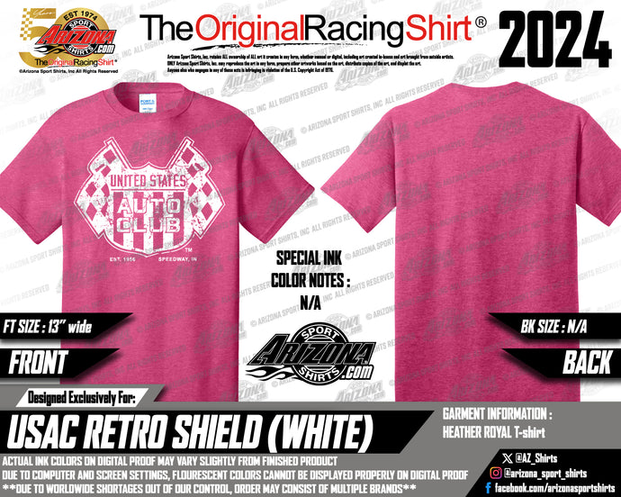 Retro Shield Shirt - Heather Sangria