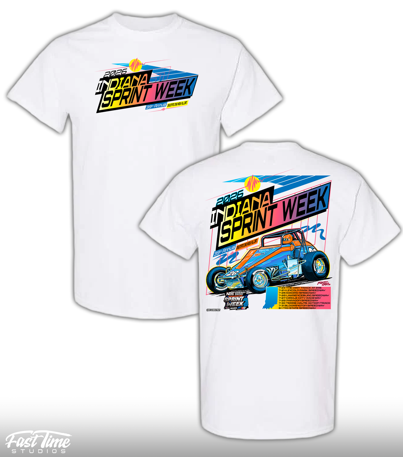 Indiana Sprint Week '26 Tee - White