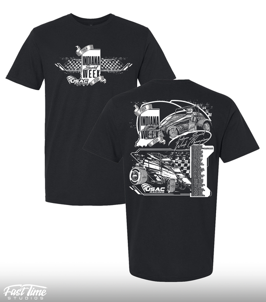 Indiana Sprint Week '26 Past Champs Tee - Black