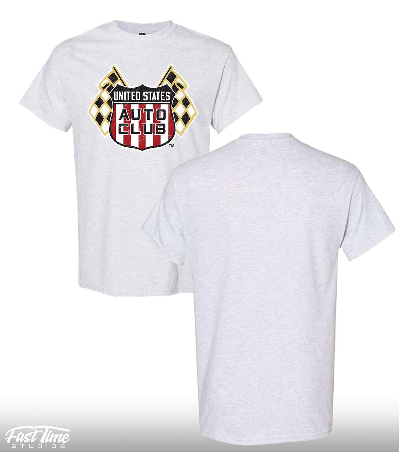 Retro Shield Tee - Ash