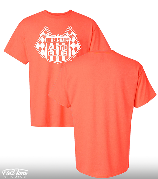 Retro Shield Tee - Heather Orange