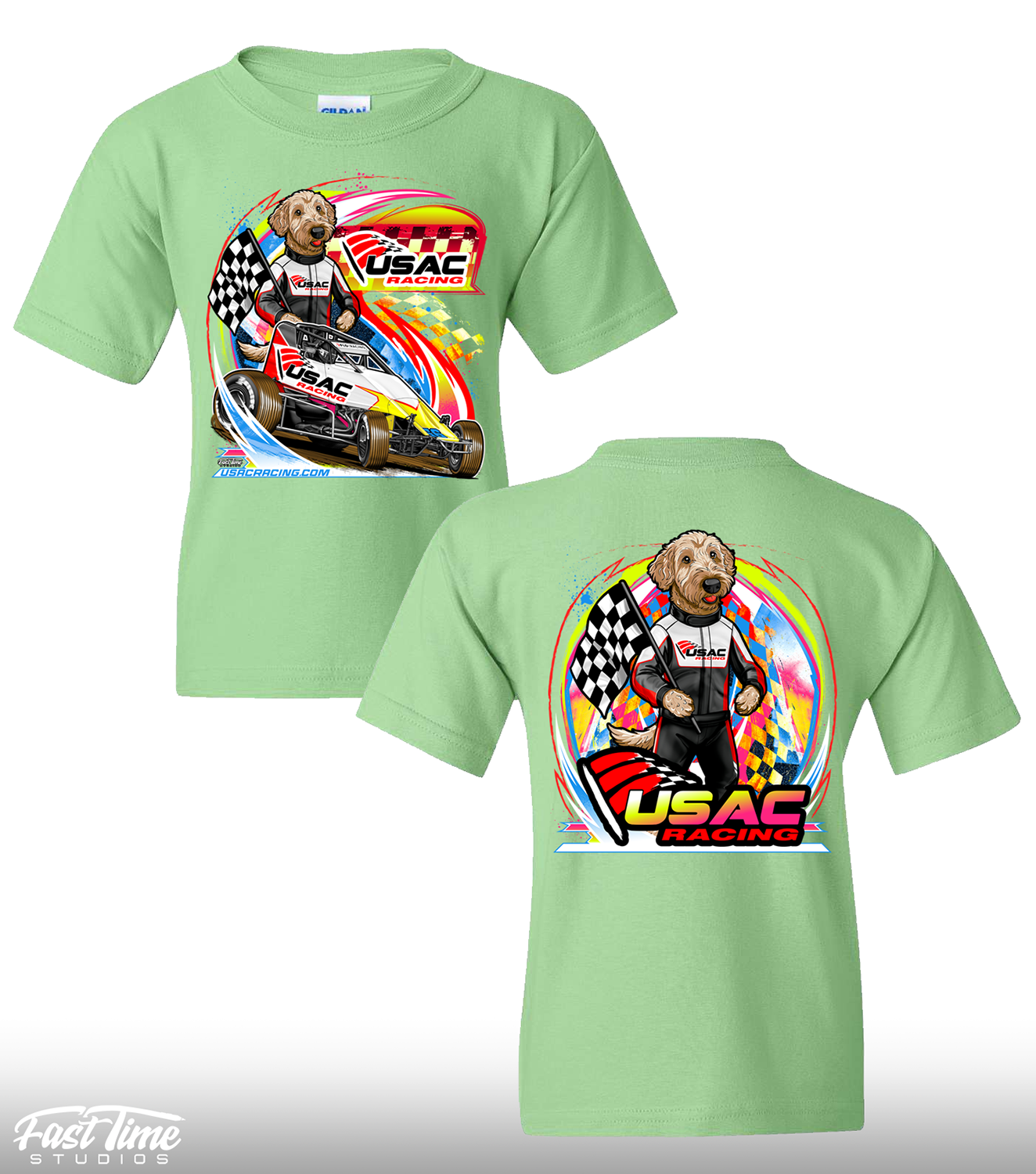 Youth USAC Sprint Paws Tee