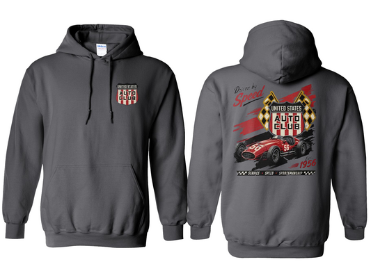 Driven by Speed Hoodie - Charcoal