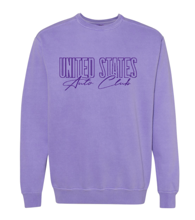United States Auto Club Crewneck - Violet (Comfort Colors)