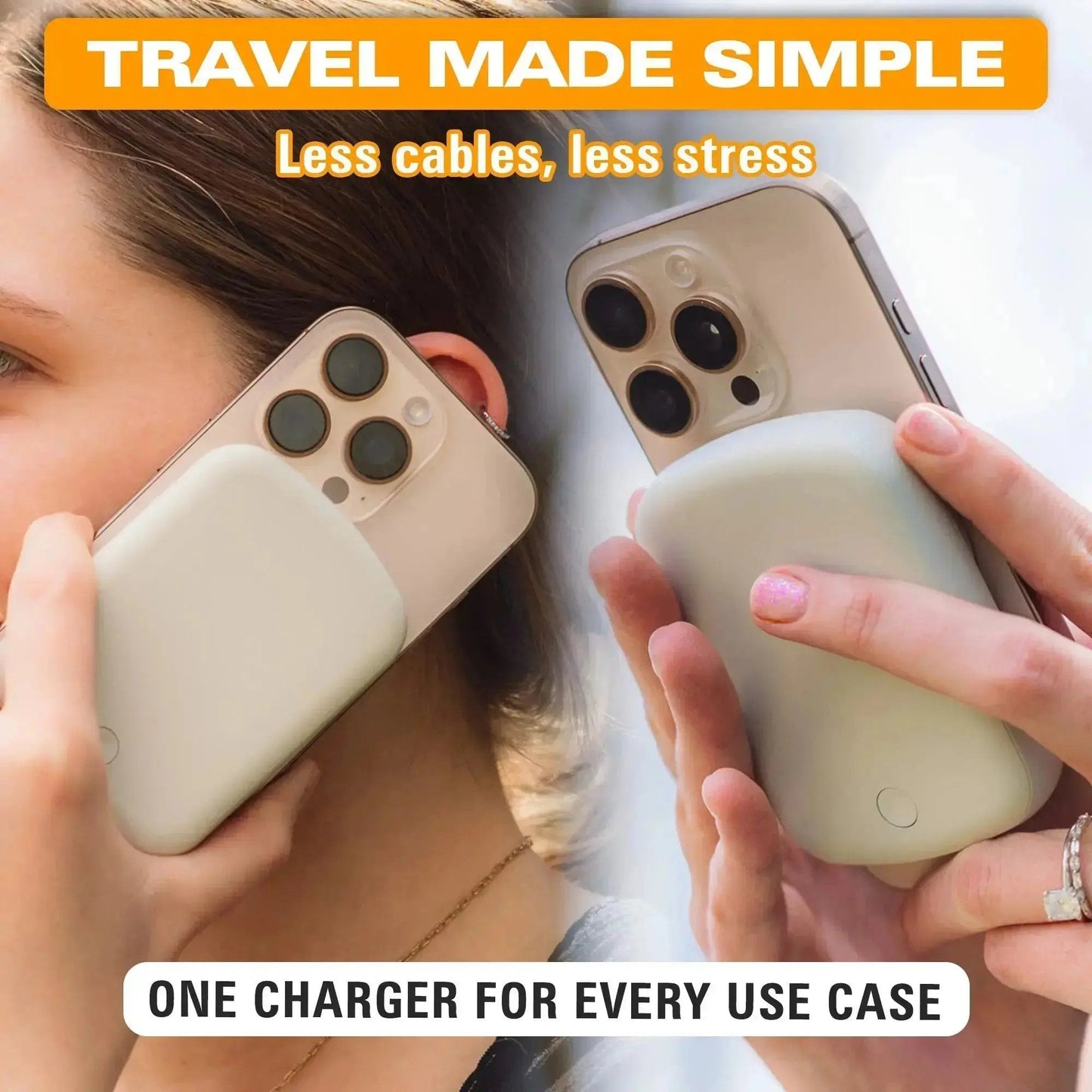 Scooch JuiceBank Go for MagSafe - 10,000 mAh 2-in-1 MagSafe Power Bank (USAC Logo Print)