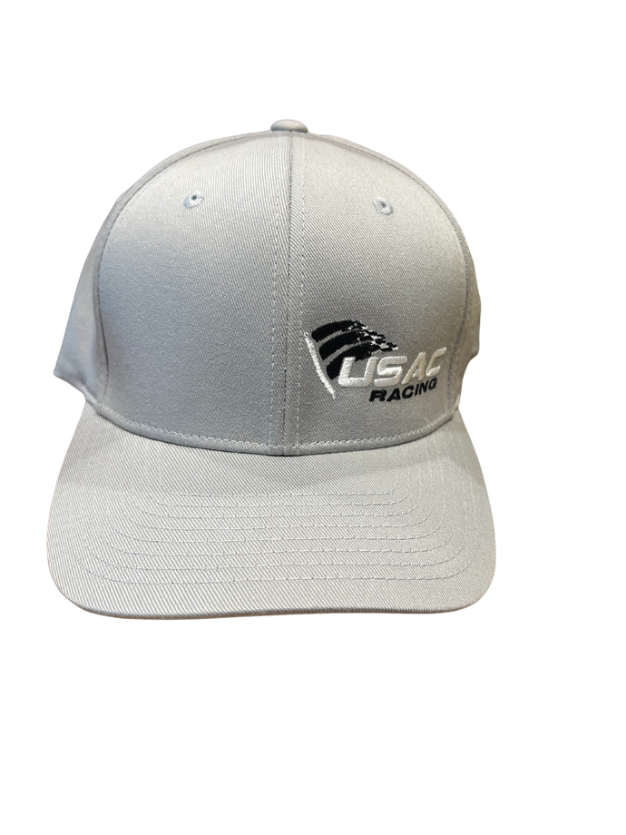 USAC Racing Grey Flex Fit Hat – USACGear.com